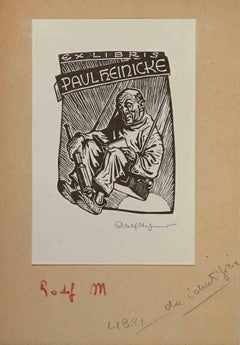 Ex-Libris - Paulheinicke - woodcut - Mid 20th Century