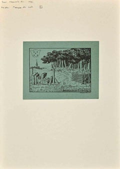  Ex Libris  - P.E. Masson - Woodcut  - 1981