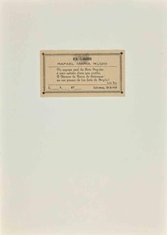  Ex Libris – Rafael Maria Rudio – Holzschnitt – 1948