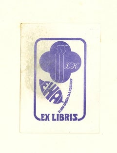 Ex Libris Rodziny - Original Woodcut Print - Mid-20th Century