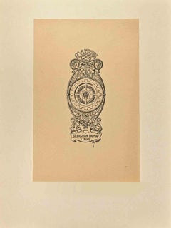 Ex-Libris - Sebastian Dalmau y Trias - Woodcut - Mid 20th Century