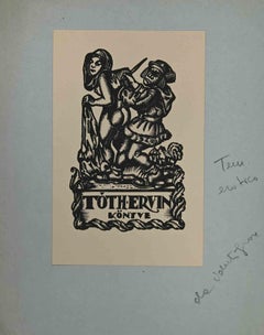 Ex-Libris - Tothervin - Woodcut - Mid 20th Century