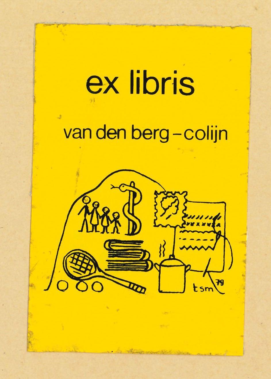 Ex Libris - Van Den Berg - Colij - Screenprint - 1979 - Print by Unknown