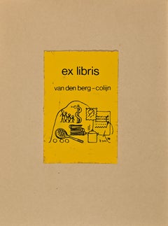 Ex Libris - Van Den Berg - Colij - Sérigraphie - 1979