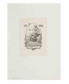 Ex Libris Waldemar Muhlner - Etching - Early 20th Century