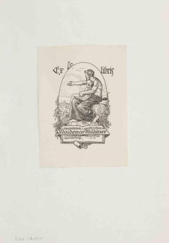 Ex Libris Waldemar Muhlner - Etching - Early 20th Century