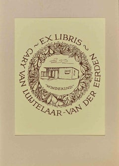 Ex Libris – Windekind – Holzschnitt – Mitte des 20. Jahrhunderts