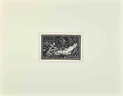 Ex Libris  - La donna perfezionata  - Xilografia - Metà del XX secolo