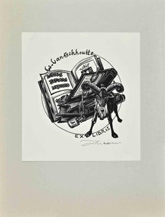 Ex Libris - Woodcut - Mid 20th Century