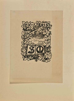 Ex Libris – Holzschnitt – Mitte des 20. Jahrhunderts