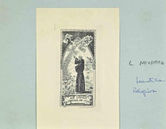 Ex Libris - Xavier Costa - Xilografia - Metà del XX secolo