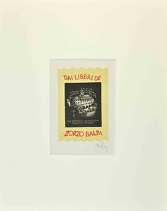Ex Libris - Zorzo Balbi - Xilografia - Metà del XX secolo