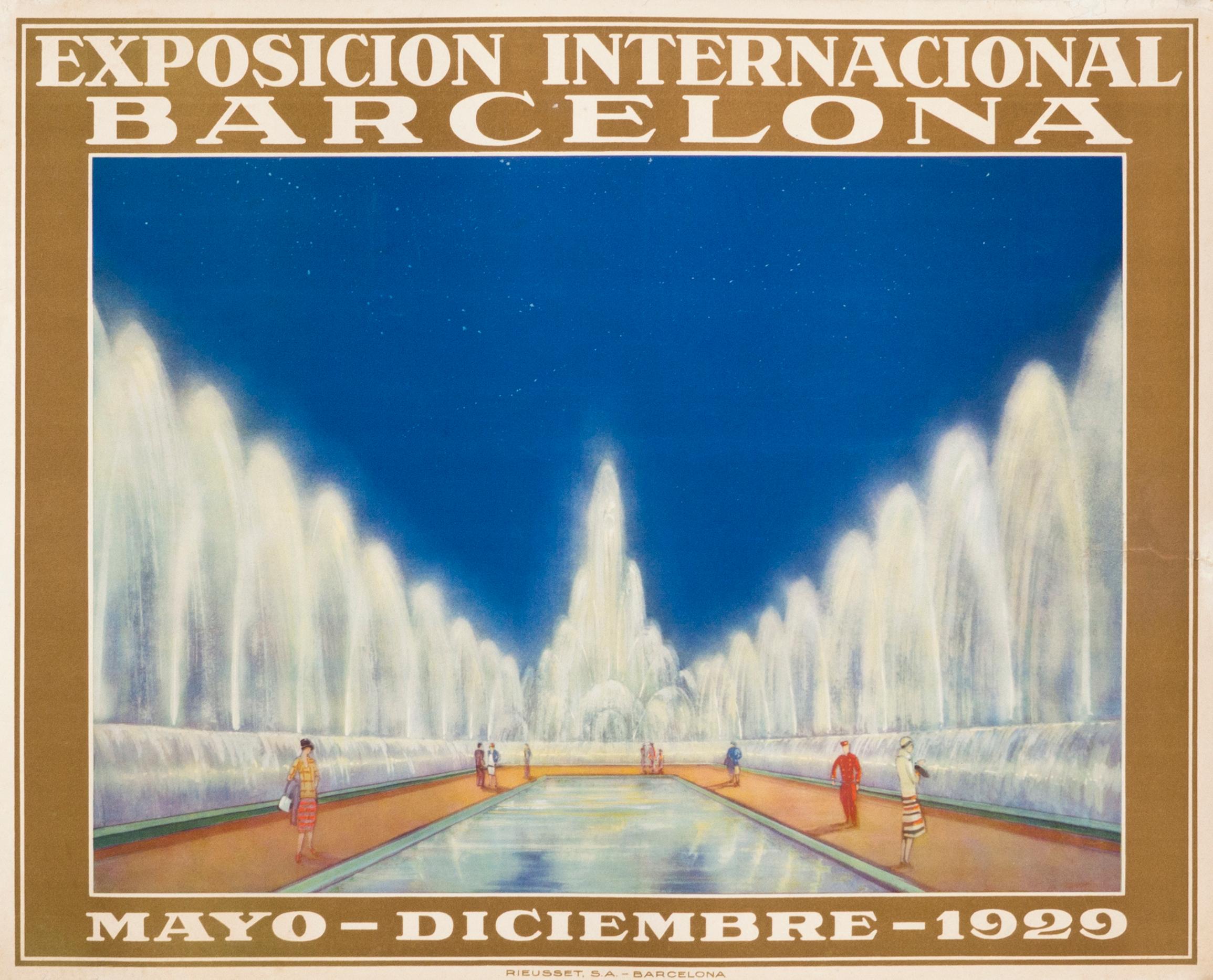 "Exposicion Internacional Barcelona" International Exposition Original Poster - Print by Unknown