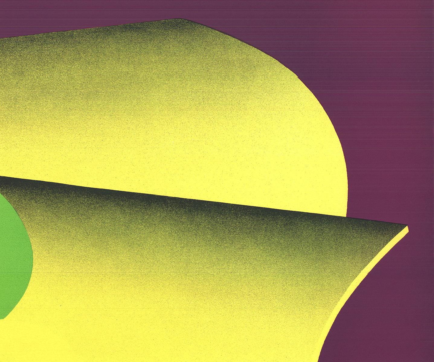 Fede Brusca 'Senza titolo' 1972- Serigrafia- Firmata in vendita 2