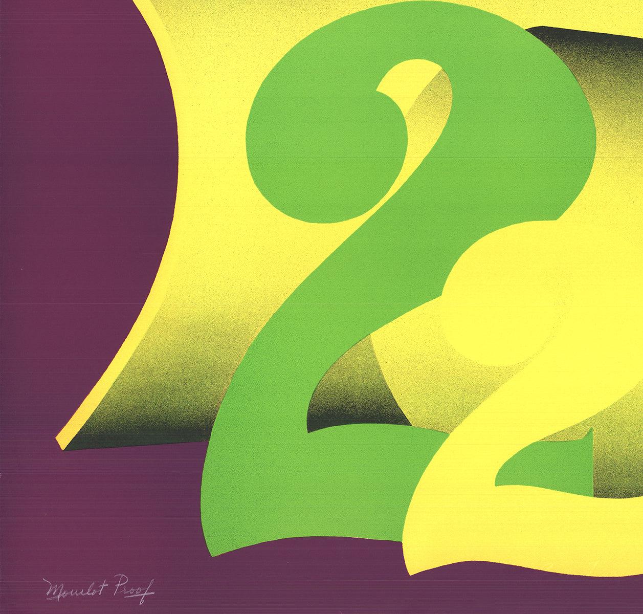 Fede Brusca 'Senza titolo' 1972- Serigrafia- Firmata in vendita 3