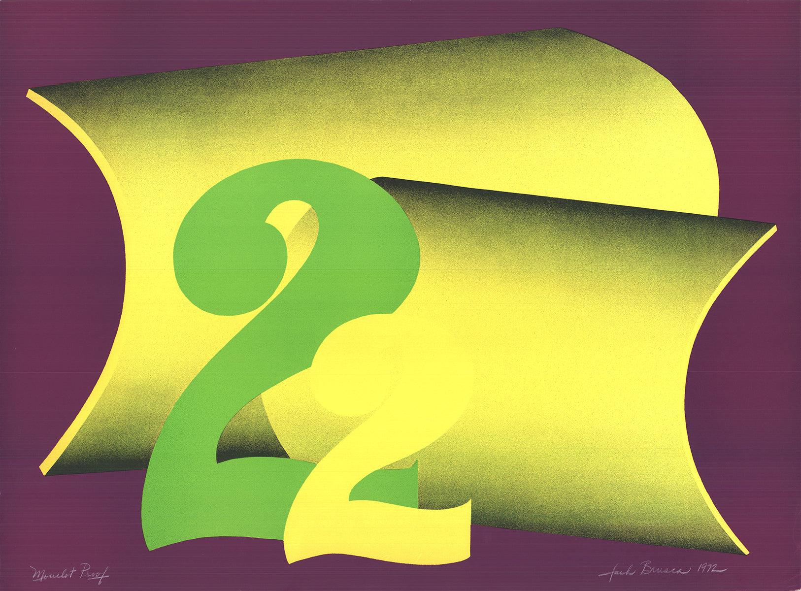 Fede Brusca 'Senza titolo' 1972- Serigrafia- Firmata - Print di Unknown