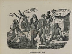 Fakiri Devotees in Indien – Lithographie – 1862