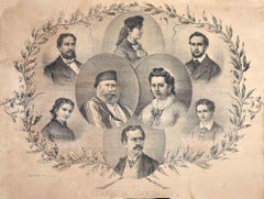 Famiglia Garibaldi - Lithographie - Début du 20ème siècle