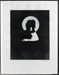 Antique Family, Minimalist Etching by Michel Mathonnat