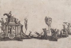 Faun Parade - Original Etching - 17th Century