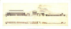 F.E. Callet 'Restauration du Forum de Pompei' 1984- Offset Lithograph