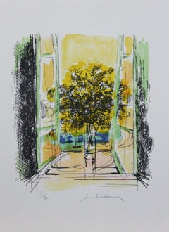 Impression Fentre Ouverte-L.E., signée par l'artiste (la signature est illisible)