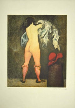 Figure - Original Lithograph - 1980s