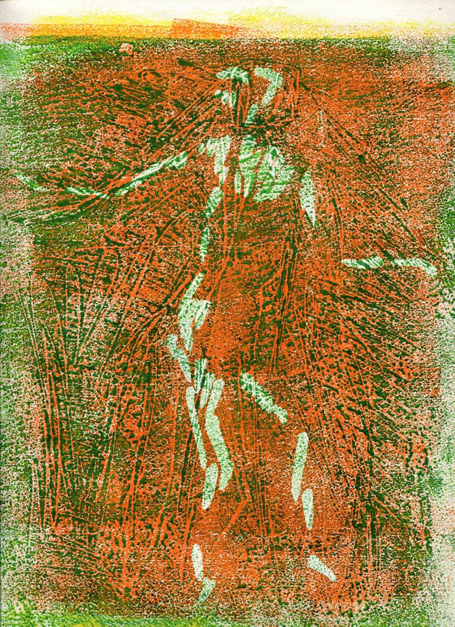 Figurative Print Unknown - Figure - Lithographie originale - Milieu du XIXe siècle