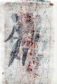 Figure - Original Lithograph - Mid-20th Century
