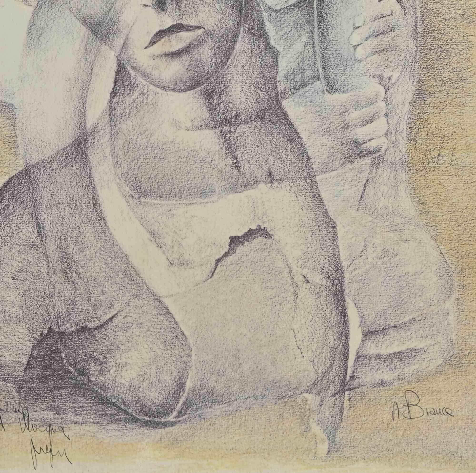 Chiffres  - Lithographie - 1996 - Print de Unknown