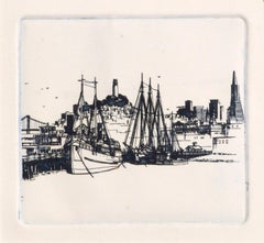 Fishing Boats in the Wharf - San Francisco Bay Area Maritime Landscape