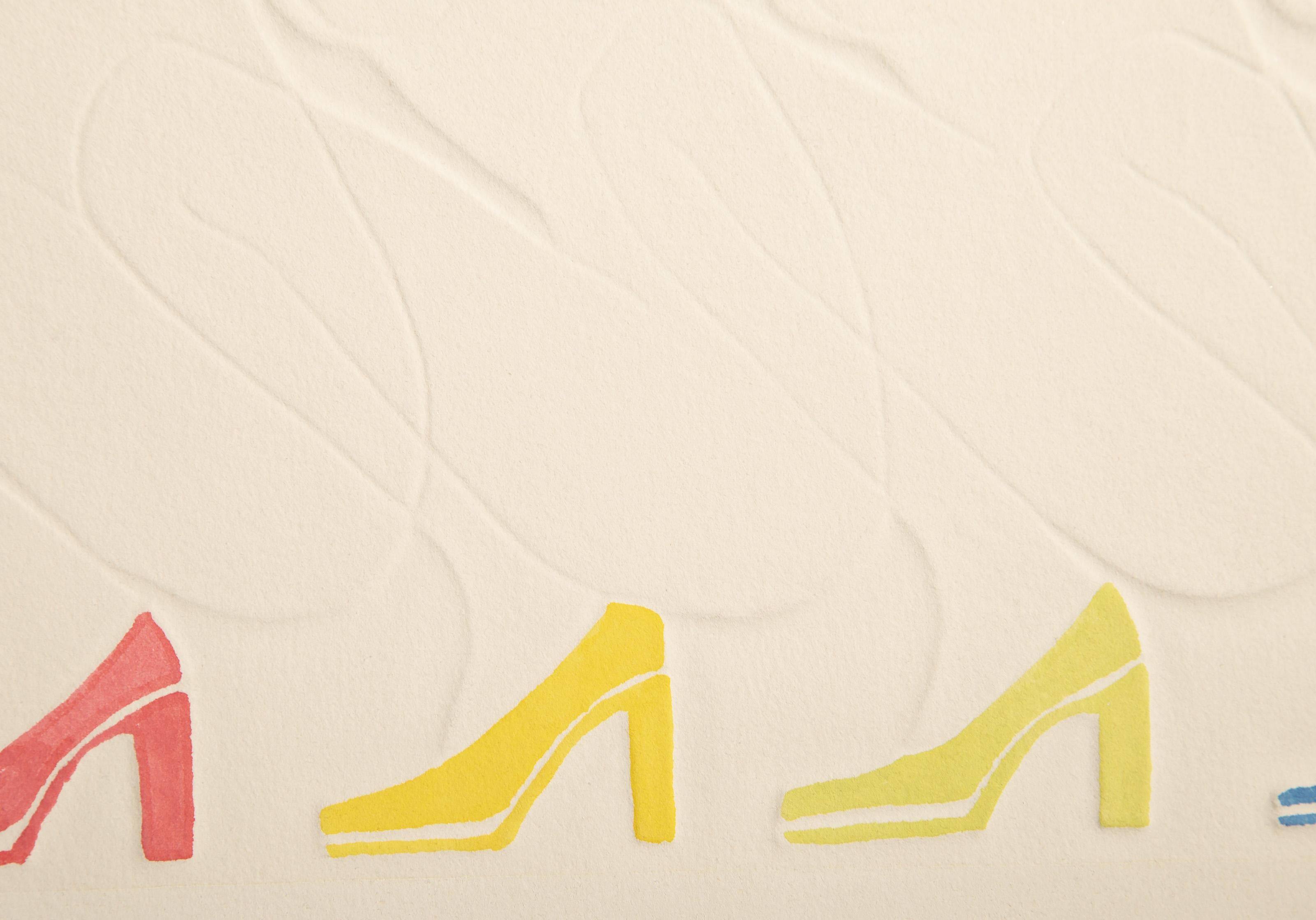 Joe Durante -  Five Pairs. Year: 1976, Medium: Intaglio Etching with Aquatint, signed, titled, numbered and dated in pencil, Edition: AP, Image Size: 7 x 15 inches, Size: 15 x 22 in. (38.1 x 55.88 cm) 