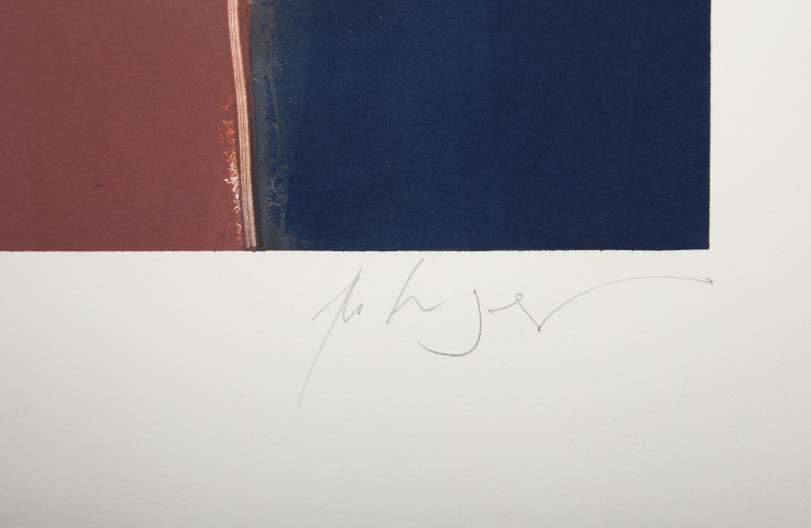 Flight I, monogravure expressionniste abstraite de Manuel Rodriguez Jr. en vente 2