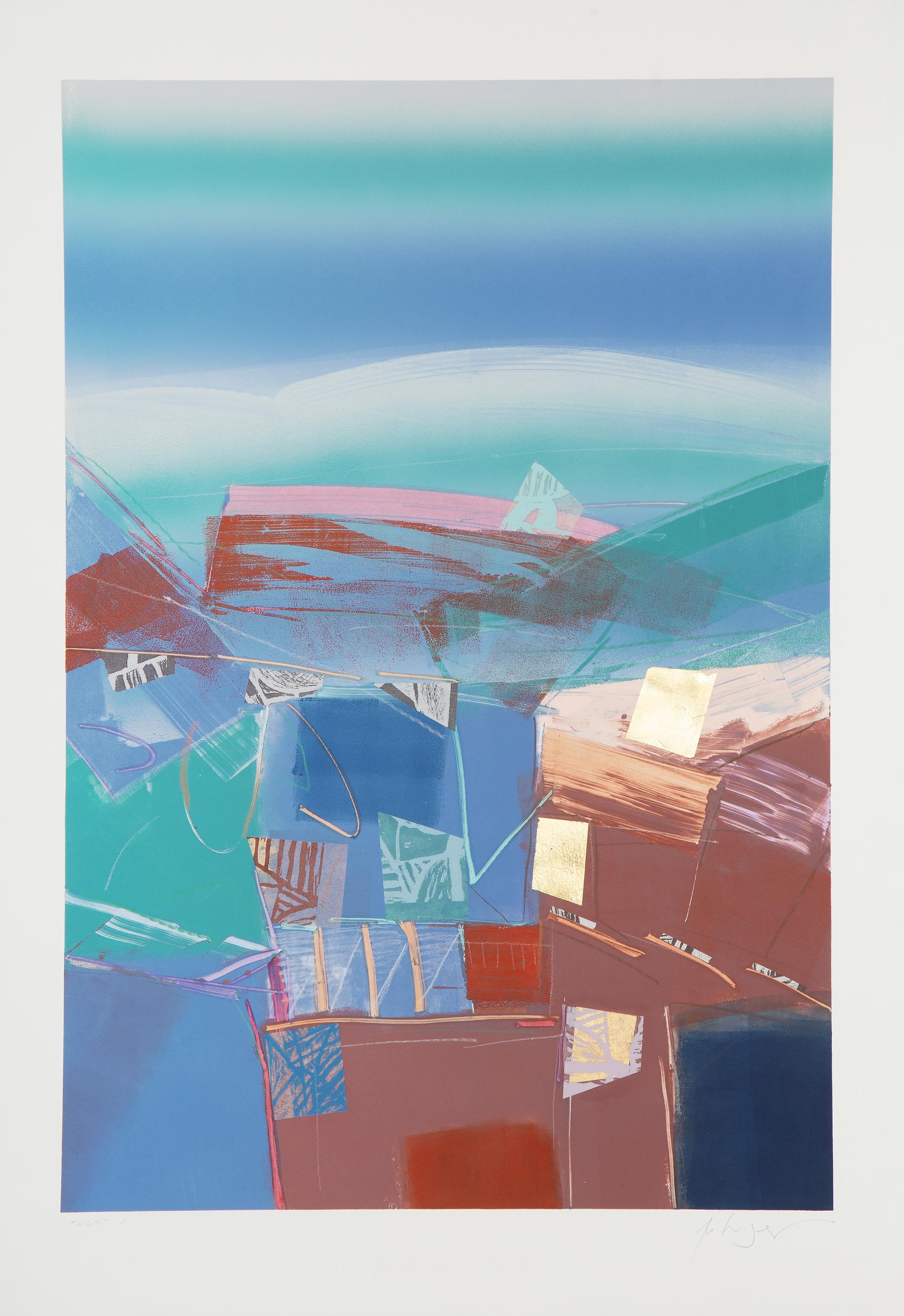 Manuel JR, philippin (1942 - ) -  Vol I. Médium : Monographie et technique mixte sur BFK Rives, signée et titrée au crayon, Édition : 1/1, Taille de l'image : 35.25 x 24 pouces, Taille : 41.5 x 29.5 in. (105.41 x 74.93 cm), Description : Cette pièce