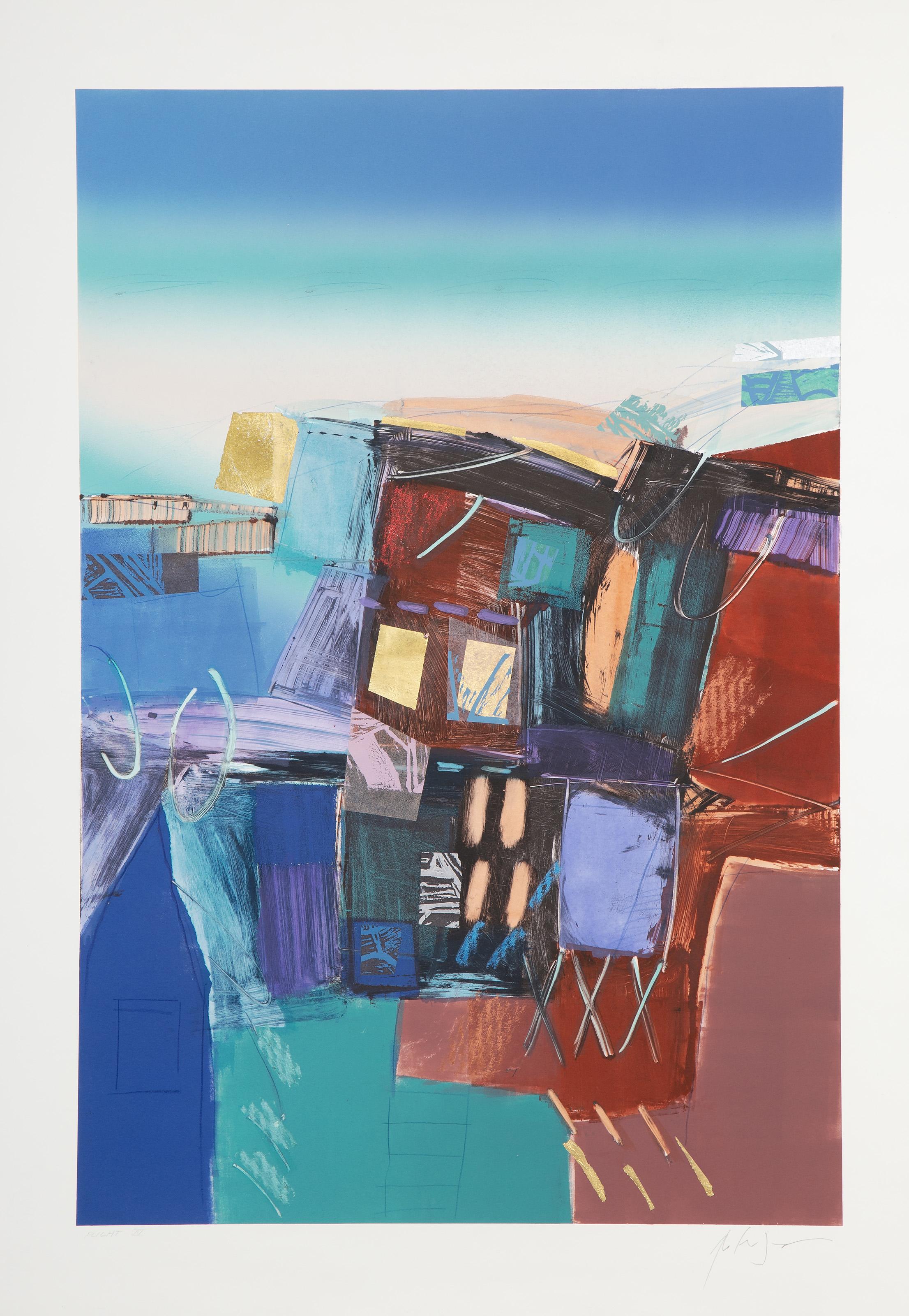 Manuel JR, philippin (1942 - ) -  Vol IV. Support : Monographie et technique mixte sur BFK Rives, signée, datée et titrée au crayon, Edition : 1/1, Taille de l'image : 35.25 x 24 pouces, Taille : 41.5 x 29.5 in. (105.41 x 74.93 cm), Description :