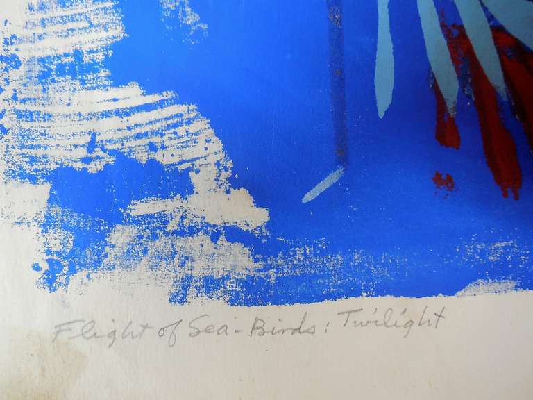 Il volo degli uccelli marini: Crepuscolo - Print Moderno di Unknown