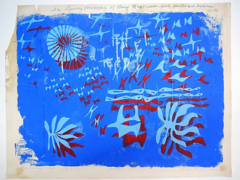 Abstract Print di Unknown - Il volo degli uccelli marini: Crepuscolo