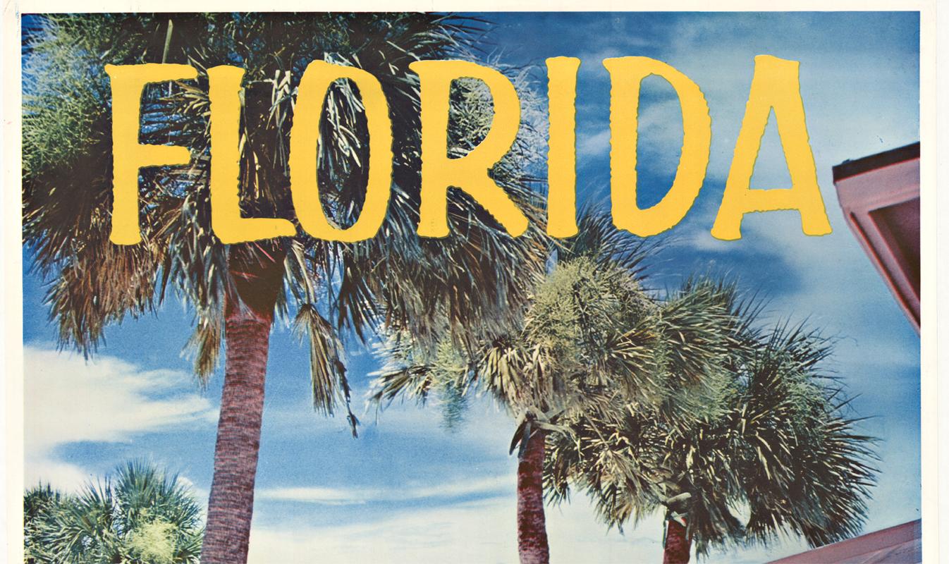 Florida Jet National original vintage travel poster - Print by Unknown