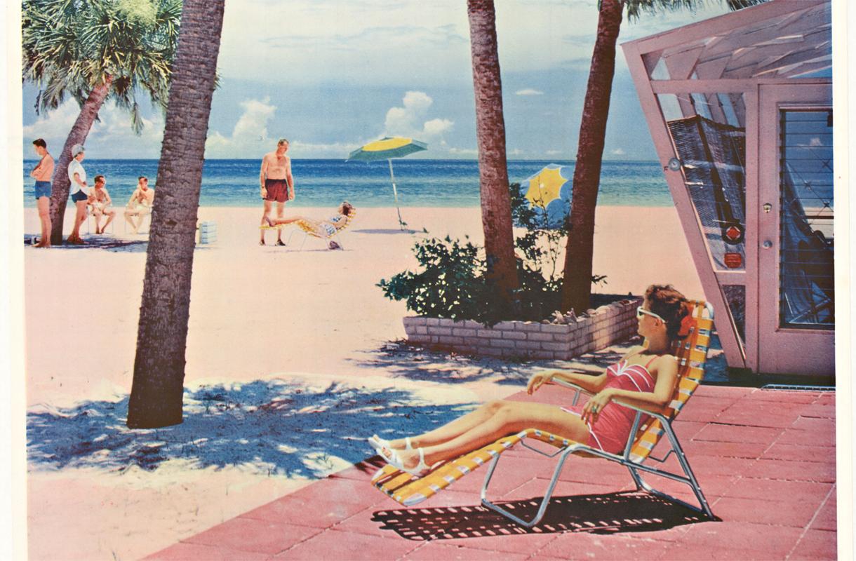 Florida Jet National original vintage travel poster - American Modern Print by Unknown