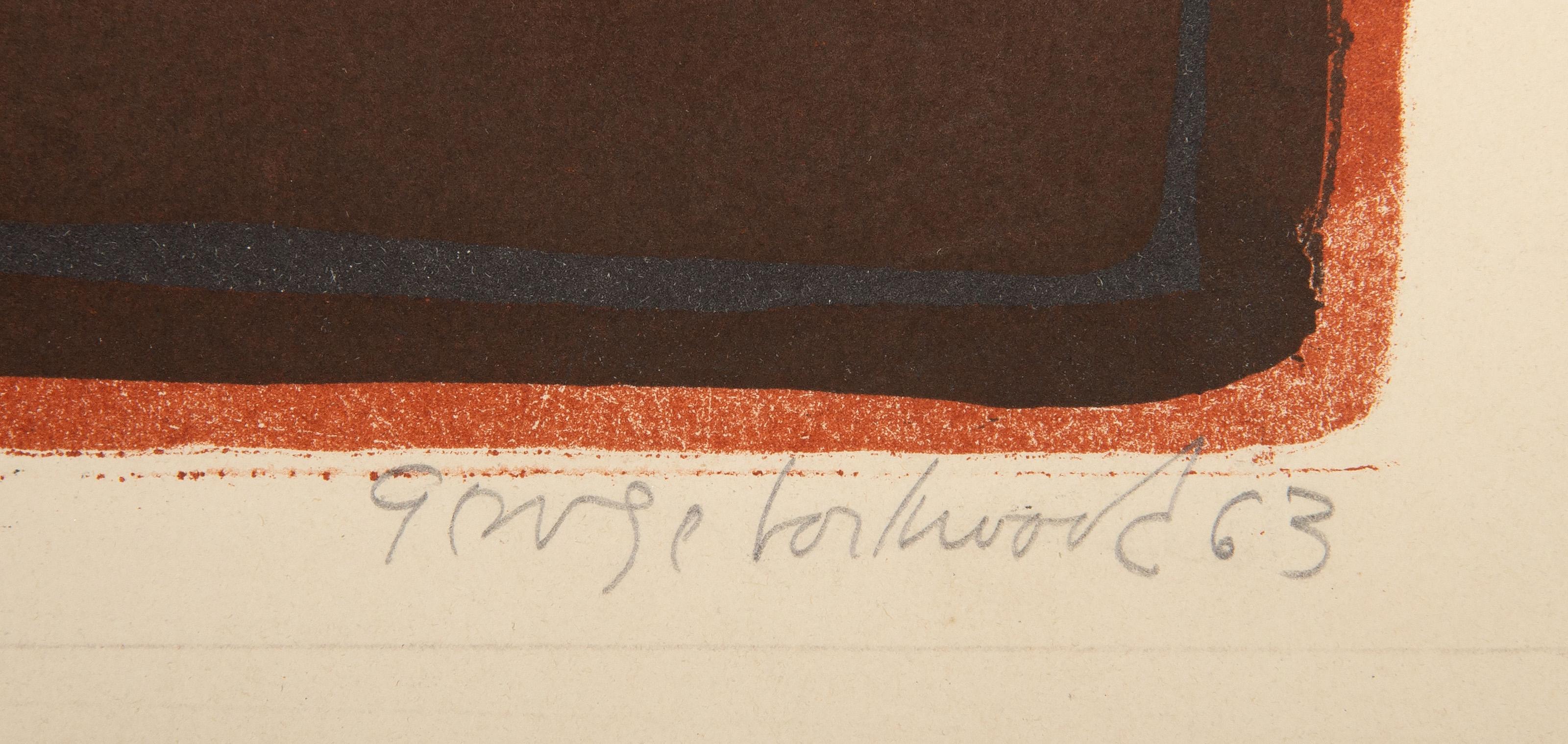 Flores, litografía moderna de George Lockwood en venta 2