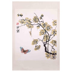 Flowers - Vintage Phototype Print on Paper - Mid-20th Century