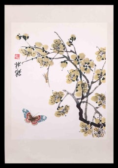 Flowers - Vintage Phototype Print on Paper - Mid-20th Century