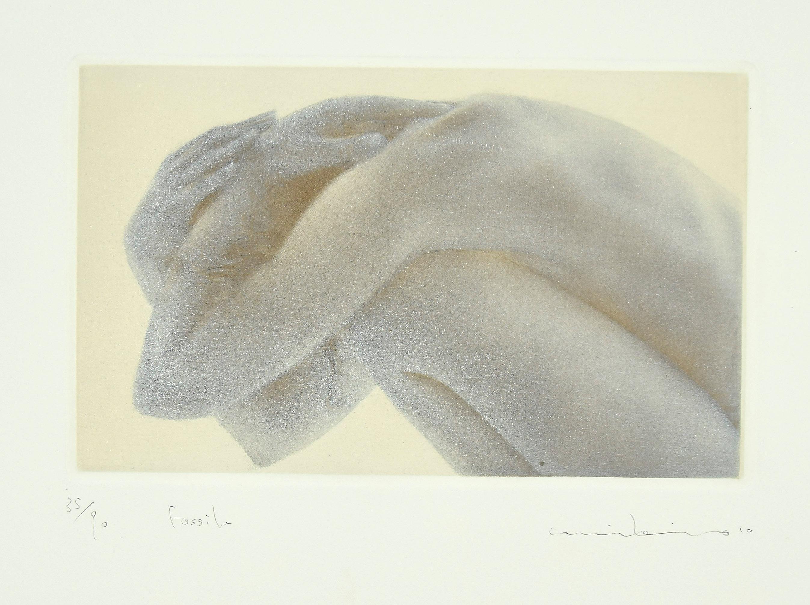 Unknown Nude Print - Fossil - Original Photolithograph - 20th Century