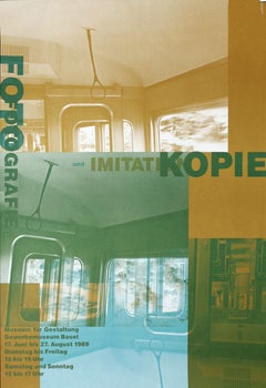 "Fotokopie, Fotografie und Imitation" Basel Museum Photography Exhibition Poster