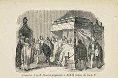 Francis I King of France Prisoned in Madrid - Lithograph - 1862
