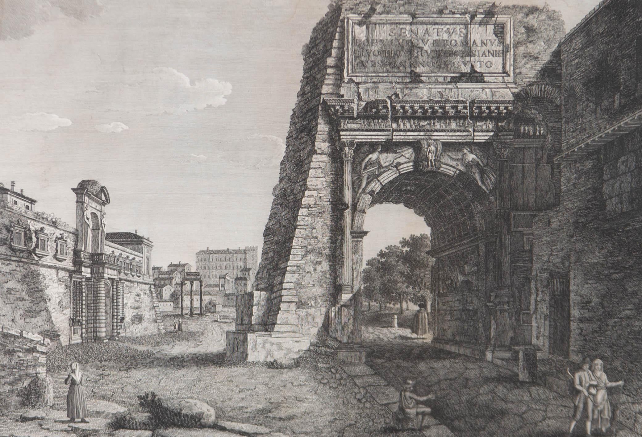 Francois Morel (c.1768-c.1840) - Early 19th Century Engraving, Veduta dell'arco  - Print by Unknown