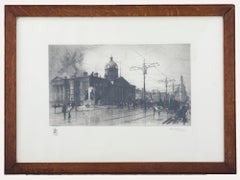 Fred W Goolden (fl.1908-1918) - Framed Etching, The Old Royal Infirmary