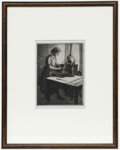 Frederick George Austin (1902-1990) - Framed Etching, Plucking Poultry
