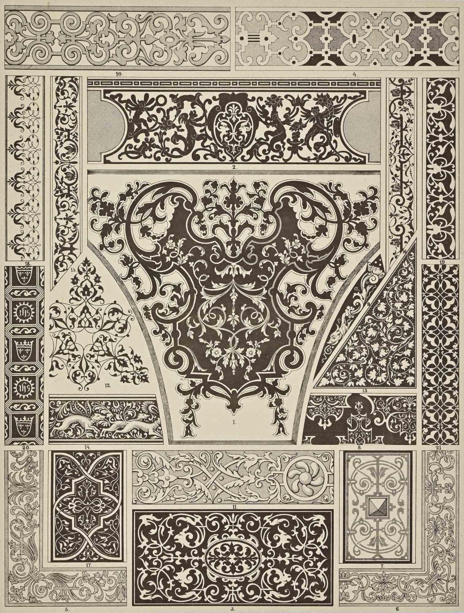 Unknown Print – French and German Renaissance - Lithograph - 19th Century