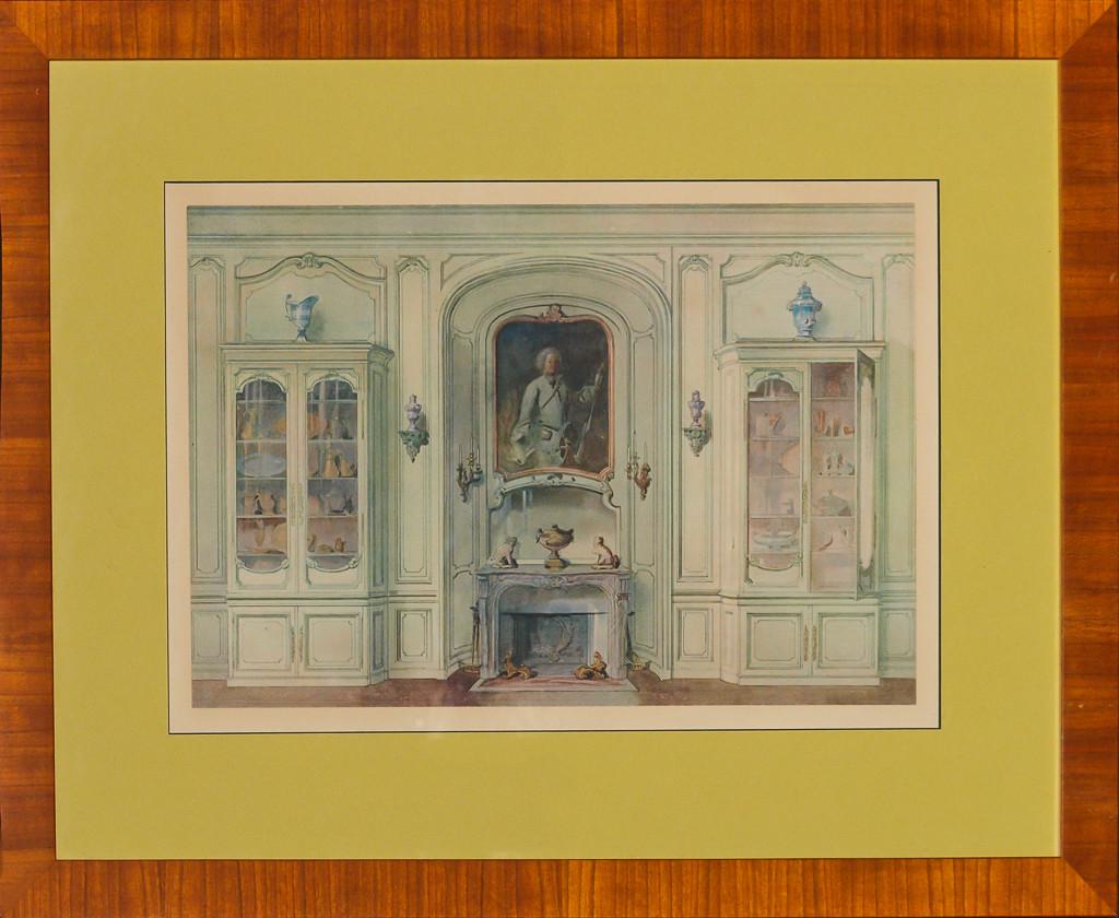 French Chateau Interior - Print by Unknown
